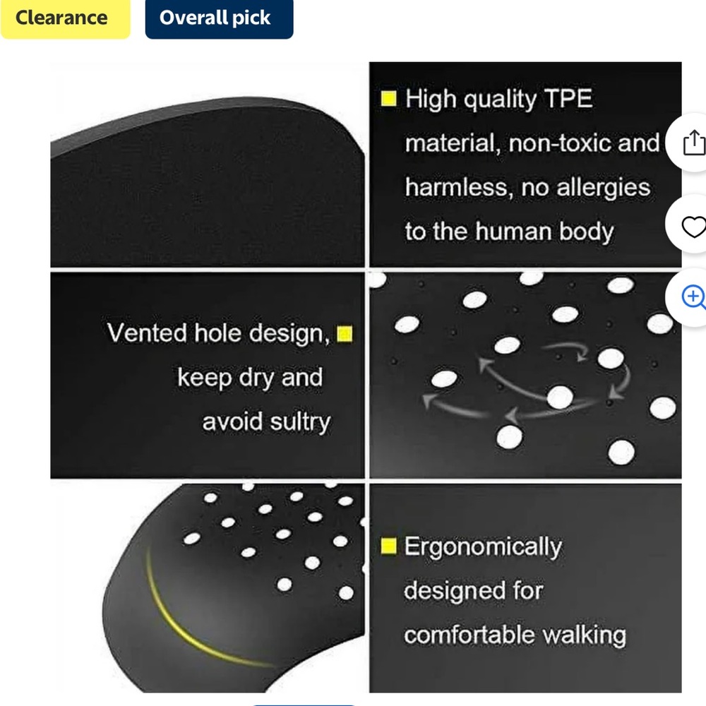 5 pair 4 Black inserts Shoe Crease Protectors creaseless women’s 7-12 Men’s 5-8 - Picture 3 of 6